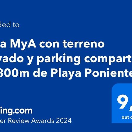 Casa Mya Con Terreno Privado Y Parking Compartido - A 800M De Playa Poniente Villa Benidorm Ngoại thất bức ảnh